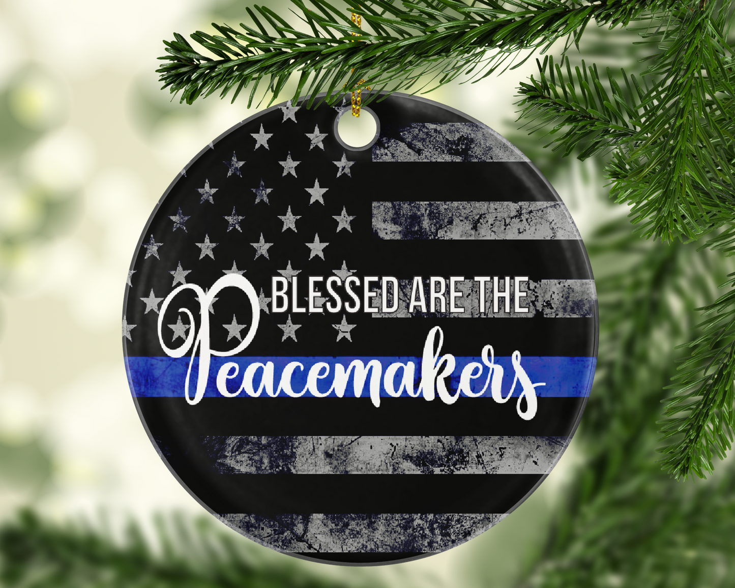 Blessed Are The Peacemakers Ornament - Shatterproof Acrylic Ornament - - Endlessly Trendy Boutique
