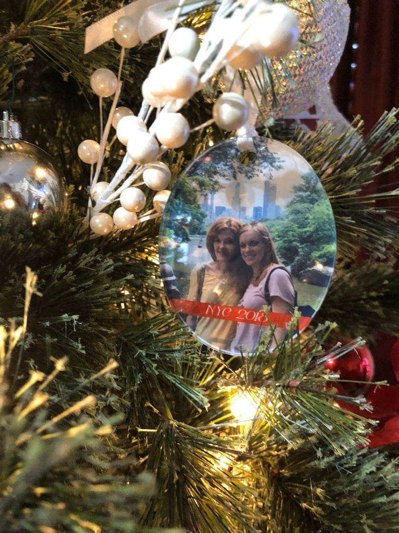 Add YOUR Photo Ornament - Shatterproof Acrylic Ornament - - Endlessly Trendy Boutique