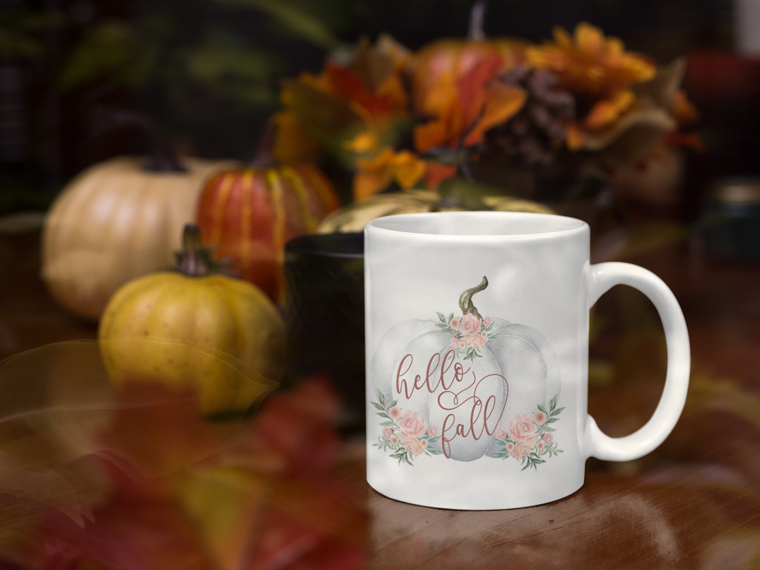 Hello Fall Autumn Mug