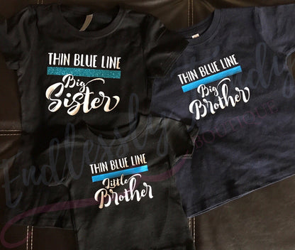 TBL Thin Blue Line Support Tshirt - - Endlessly Trendy Boutique
