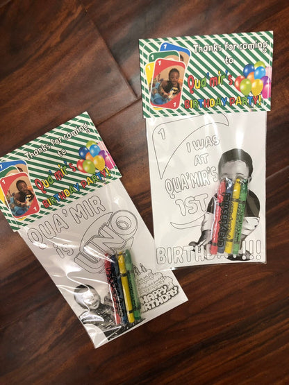 Jungle and Zoo Theme OR Any Theme YOUR child - Personalized Birthday Party Favors Set of 10 - - Endlessly Trendy Boutique