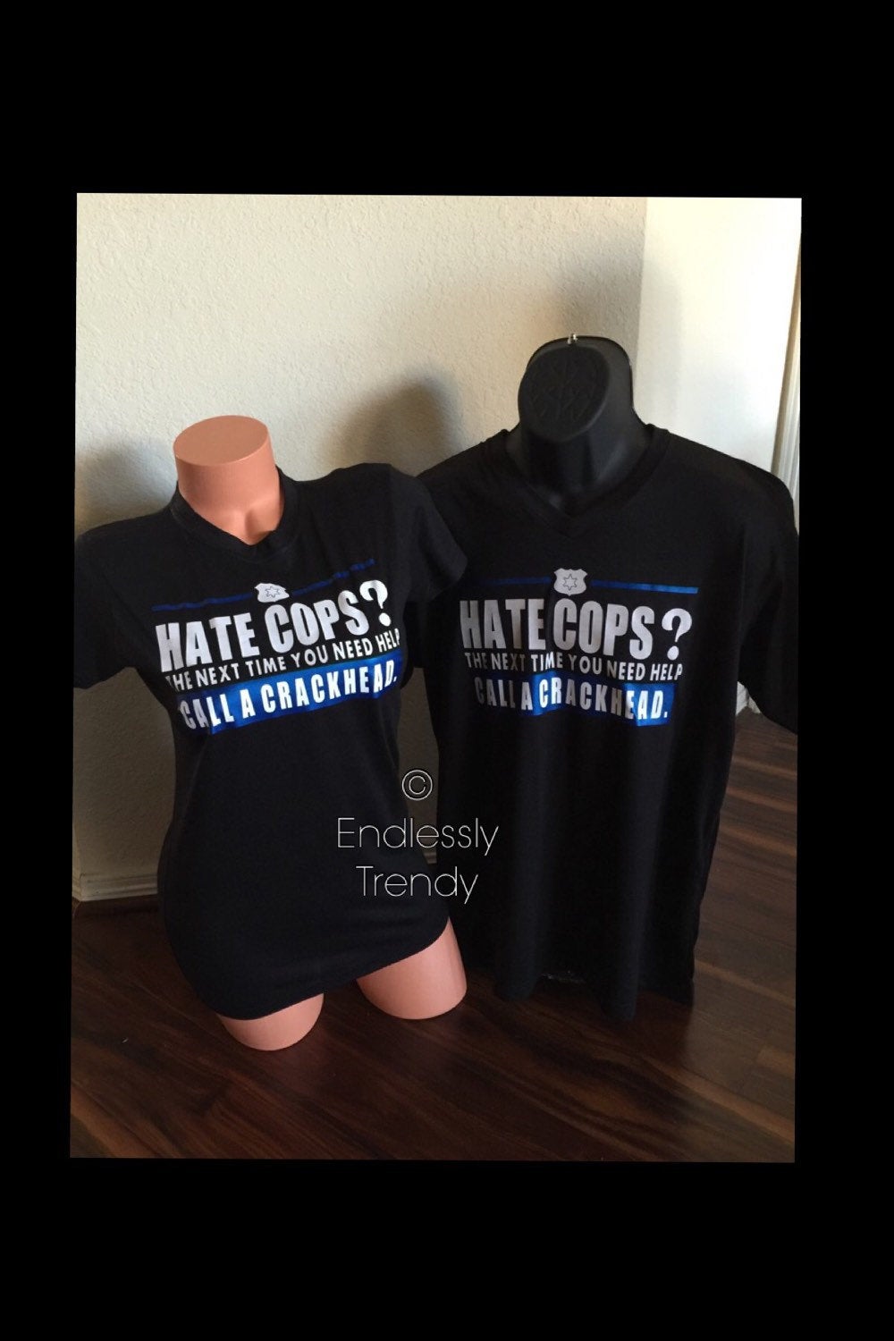 Hate Cops?  Next Time... Tee - - Endlessly Trendy Boutique