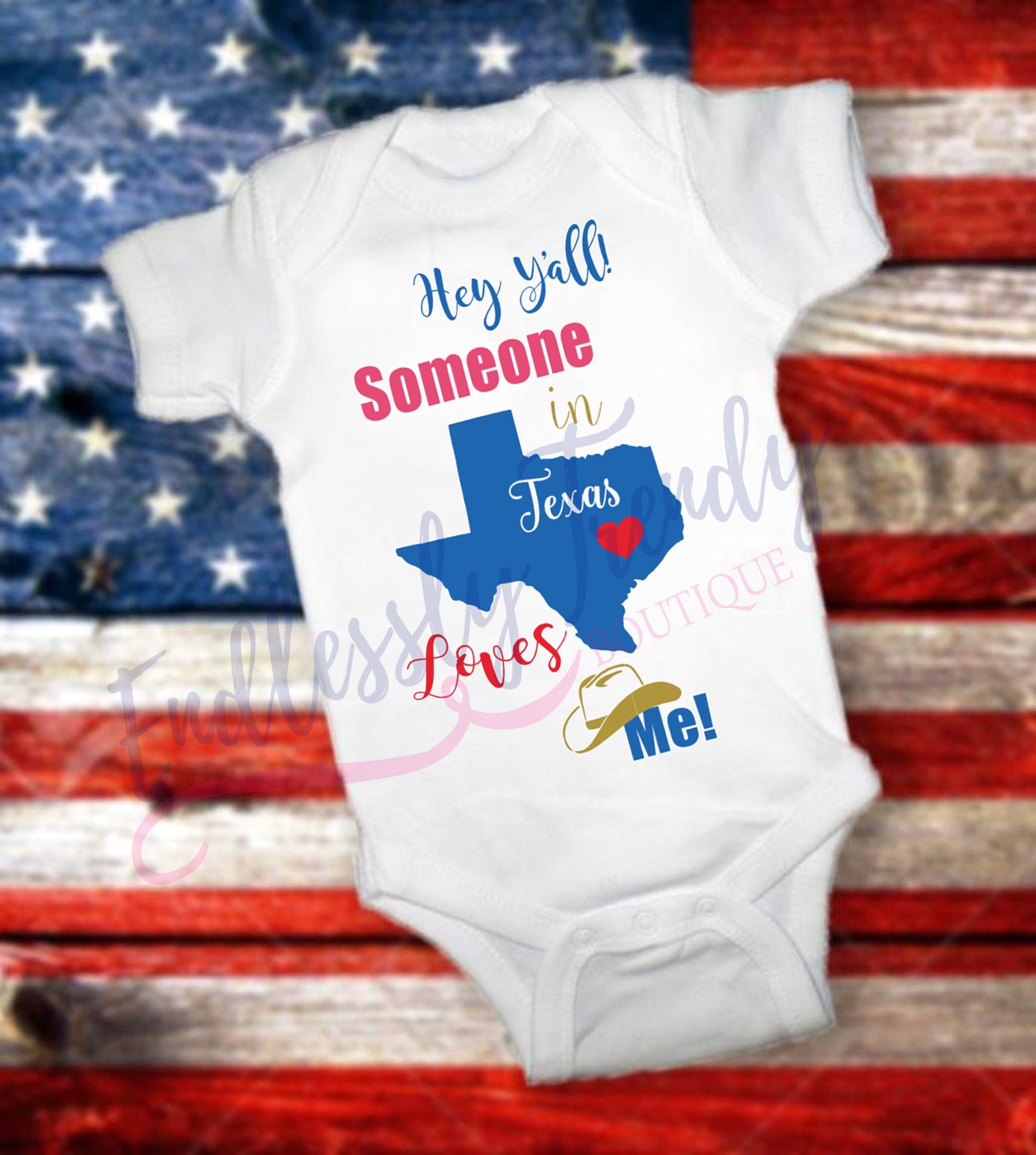 Someone in Georgia, Texas {or Insert State Here} Loves me Onesie® or Tee - Endlessly Trendy Boutique